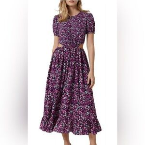 French Connection Pink and Blue Floral Dress
